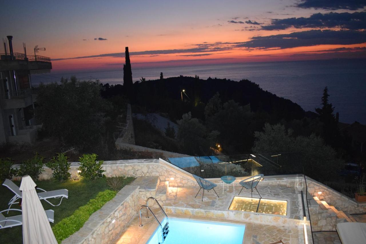 Villa Thetis With Private Pool Where The Sunsets Fade Away Áyios Nikítas Eksteriør billede